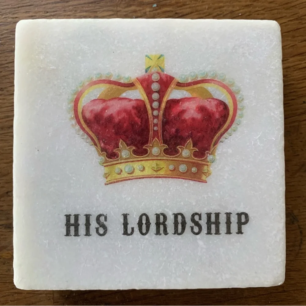 Marble Coaster “Her Ladyship” or “His Lordship”.